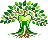 Revathy Dentistree — tree and tooth logo